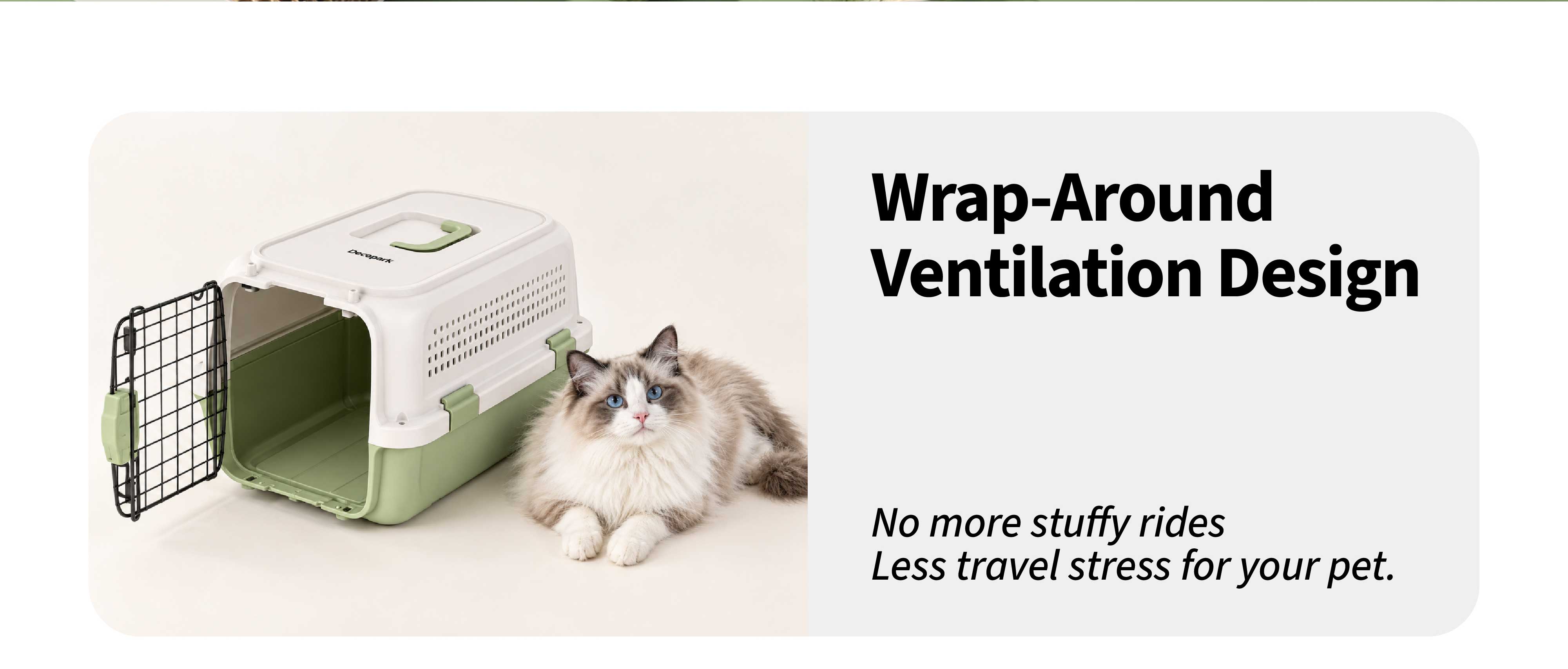 Wrap-Around Ventilation Design / No More Stuffy Rides, Less Travel Stress